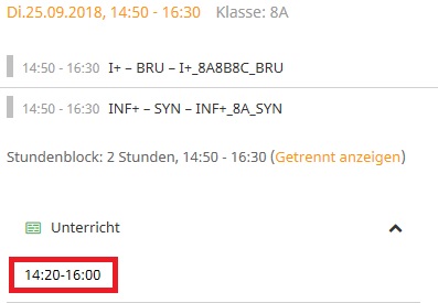 Unterrichtszeit Nachmittag Web