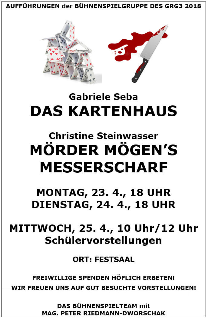 Buehnenspiel Vorstellungen 2018 2