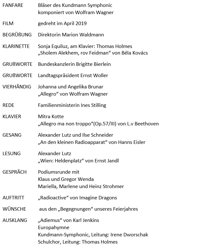 programm festakt