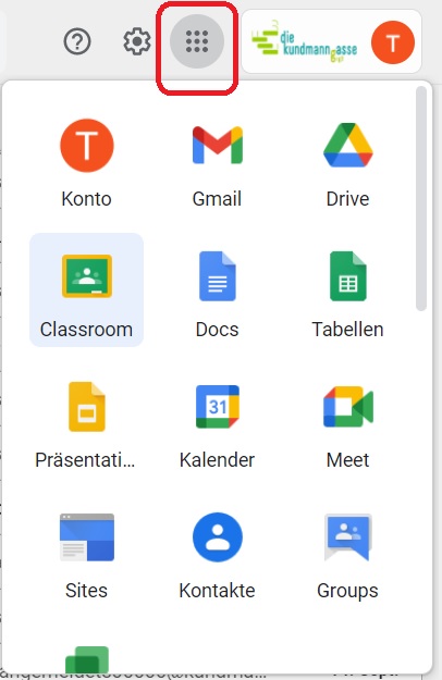 GoogleDiensteZugang