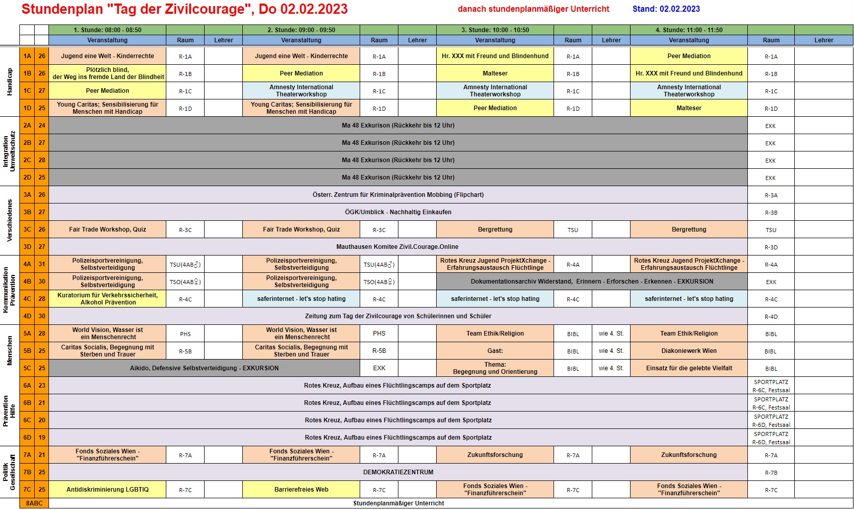 tdz stundenplan 2023